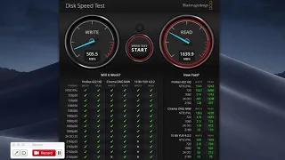 MacBook Air Retina, 13-inch, 2018, Disk speed test with Blackmagic