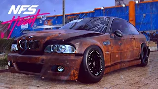 Fixing a crashed BMW M3 GTR in NeedForSpeed heat