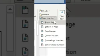 How to INSERT Page Numbers in Microsoft Word