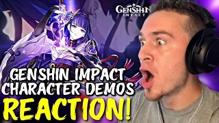 FIRST REACTION to All GENSHIN IMPACT Character Demos | Part 3!
