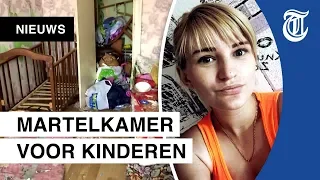 Horrormoeder liet kinderen behang eten