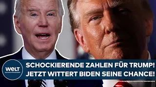 USA: Schockierende Zahlen für Donald Trump! Jetzt wittert Präsident Joe Biden seine Chance!