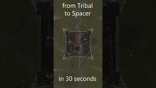 Rimworld Tribal to Spacer Timelapse