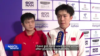 Hangzhou Asian Games｜Chinese men's table tennis team reaction after moving into last 16 樊振东 马龙 王楚钦