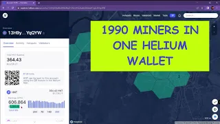 1990 miners in one wallet on HELIUM NETWORK PROJECT