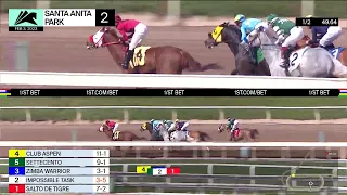 Zimba Warrior wins Race 2 on Friday, February 3 at Santa Anita Park