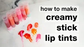 How to Make DIY Creamy Stick Lip Tints // Humblebee & Me