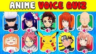 TRY TO GUESS 50 ANIME CHARACTER VOICES 🗣️🔊 The Best Anime Voices 👑 ANIME QUIZ