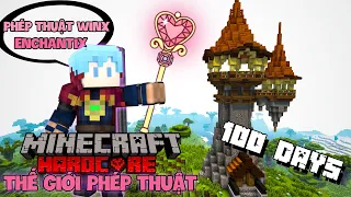 MÌNH LÀM PHÙ THỦY BỦH BỦH DẢK DẢK SINH TỒN 100 NGÀY TRONG MINECRAFT THẾ GIỚI PHÉP THUẬT SIÊU KHÓ !!