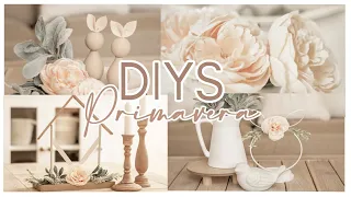 7 DIYS PARA DECORAR EN PRIMAVERA/ MANUALIDADES FÁCILES Y BONITAS CON POCO PRESUPUESTO/ DECO NEUTRAL