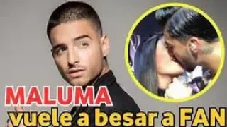 Maluma besa otra Fans|Grabado con su propio celular