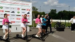 Представление электросамокатов Неолайн на #MoscowElectroFestRacing 2020. 23 августа.