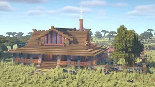 Minecraft Tutorial - How to Build a Country Farm House