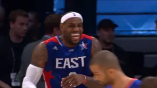 LeBron James' Incredible Flip Shot