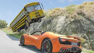 Cliff Drops #159 - BeamNG DRIVE | SmashChan