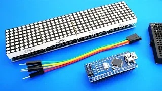 Arduino Text Scrolling Display | MAX7219 Dot Matrix 4-in-1