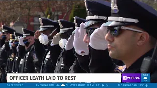 Officer Leath graveside service