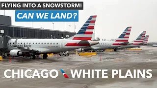 FLYING INTO A SNOWSTORM! American Eagle E170 Trip Report