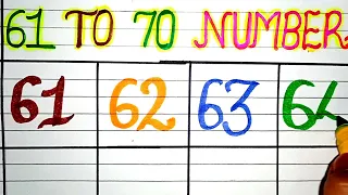 61 to 70 numbers | 61 to 70 spelling | 61 to 70 counting