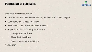 Managing problematic soils reclaimation of acidic and alkali soils