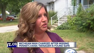 Michigan man charged after missing Pennsylvania teen found safe