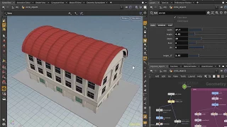 [Houdini]  Procedural arch roof