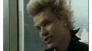 Billy Idol interview early 80's generation-x