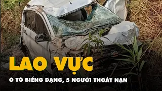 Ô tô lao xuống vực sâu 70 mét, 5 người trong gia đình thoát nạn thần kỳ