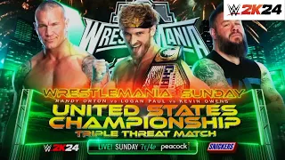 WWE 2K24: Randy Orton Vs Kevin Owens Vs Logan Paul: United States Championship.