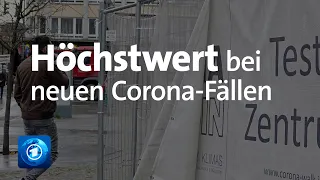 Knapp 34.000 Corona-Fälle: Höchststand bei Corona Neuinfektionen