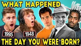 Adults And Elders React To The Day They Were Born (Movies, Music, Gas Prices?)