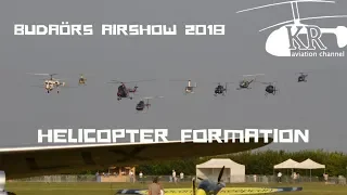 Helicopter formation at Budaörs Airshow 2018