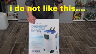 SunSun HW-3000 Aquarium Filter Unboxing