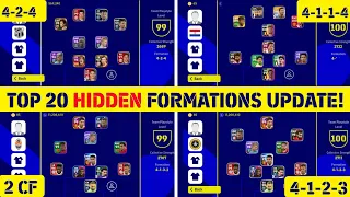 Top 20 New Formations Update With Playstyle Guide In eFootball 2023 Mobile | 4-2-4 Still Available!?