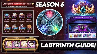 *VERY EASY* Complete LABYRINTH Guide Season 6! Full Clear Explanations! (7DS Guide) 7DS Grand Cross