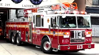 🌟 BRAND NEW 2024 🌟 FDNY LADDER 113 Responding X2 with Engine 249