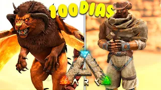 SOBREVIVO 100 DÍAS en ARK: SCORCHED EARTH (HARDCORE)