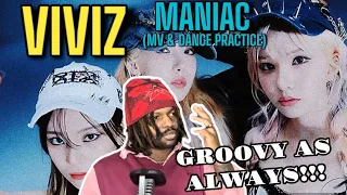 VIVIZ (비비지) - 'MANIAC' MV (& Dance Practice) | REACTION