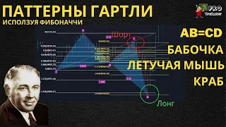 Трейдинг паттерны Гартли ABCD Бабочка Летучая мышь Краб