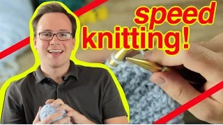 Speed Knitting: How To Speed Knit and Speed Purl