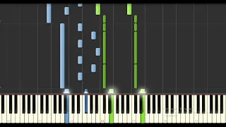 Yann Tiersen - The Trial (Synthesia Tutorial) [Piano]