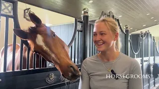 Meet the Groom: Felicia Wallin, groom for German jumper rider Richard Vogel