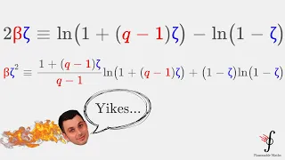 One Disgusting Nonlinear System of Equations. [ Free Energy of a Spin System, Potts Model ]