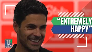 Mikel Arteta REACTS to Leandro Trossard's Everton WINNER