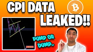 Markets In Danger! CPI Report Leaked?? Will Crypto Crash or Pump With Data! Bitcoin Analysis!