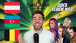 FINAL REVIEW #02 | AUSTRIA 🇦🇹 AZERBAIJAN 🇦🇿 BELGIUM 🇧🇪 | EUROVISION 2024 Final Reaction & Analysis