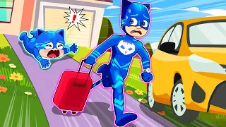 DADY, Please Take Me Along | When Dad is Away From Home - Catboy's Life Story - PJ MASKS 2D