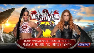 Wrestlemania 38 Bianca Belair vs  Becky Lynch WWE 2K22
