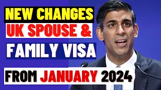 New Changes To UK Spouse Visa Family Visa & Work Visa From January 2024: UK Immigration New Rules