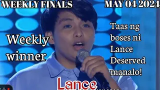 MAY 04 2024 | LANCE | WEEKLY WINNER | TAWAG NG TANGHALAN | SHOWTIME